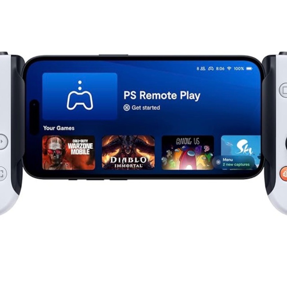 White Gaming Controller for Mobile Devices